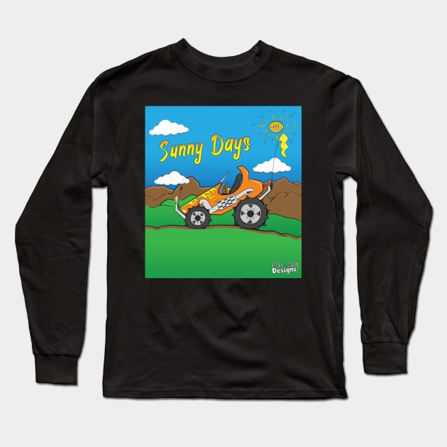 Sunny Days Orange Offroad Buggy Truck Long Sleeve T-Shirt by Dad n Son Designs